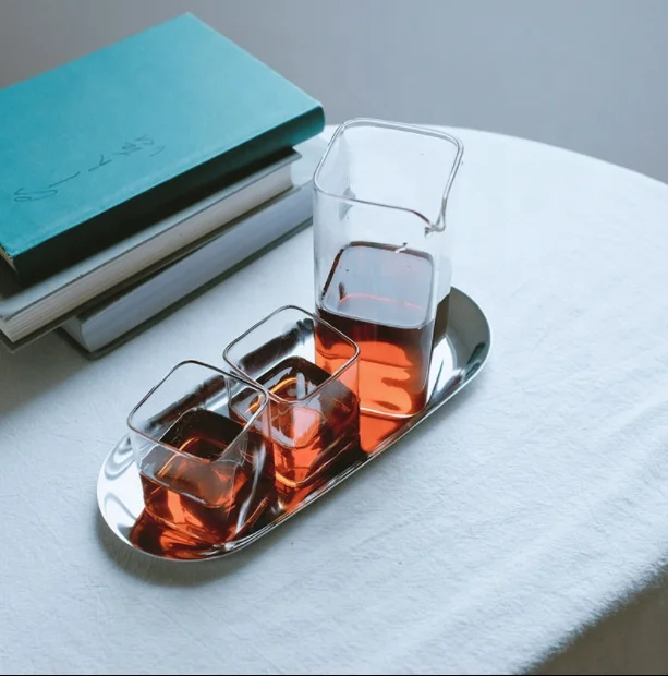 
Square 400ml Coffee pots with two pieces cup 