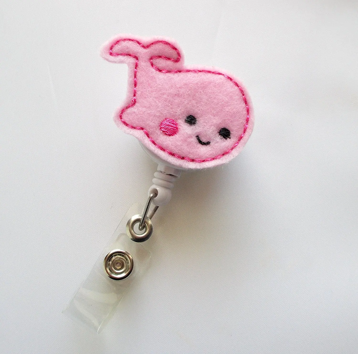 Badge Reels Gray and Fuchsia Owl Name Badge Holder Nurse Badge Nurse Badge Reel Pediatric RN Retractable ID Badge Holder Badge Clip