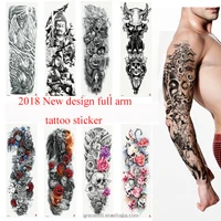 

TQB 1-40 New Design Large Size Full Arm Temporary Permanent Tattoo Sticker For Man Sleeve Tattoos