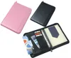 A4 Conference Portfolio Presentation Folder Folio Leather Zip Pads Ring Binder