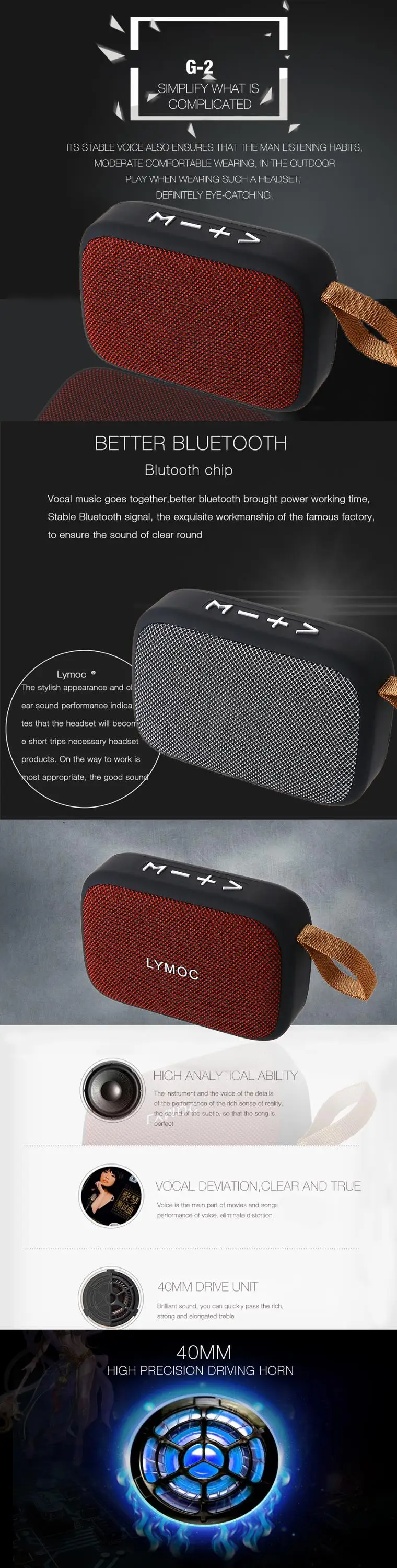 Amazon hot selling Fabric Box Mini Portable Outdoor Wireless Speaker BT Speakers Loud box Party HD Mic Handsfree - ANKUX.COM