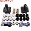 Classic Happ Style Arcade game DIY Parts Kit For 2 Player MAME Project arcade joystick and buttons Cabinet Kit