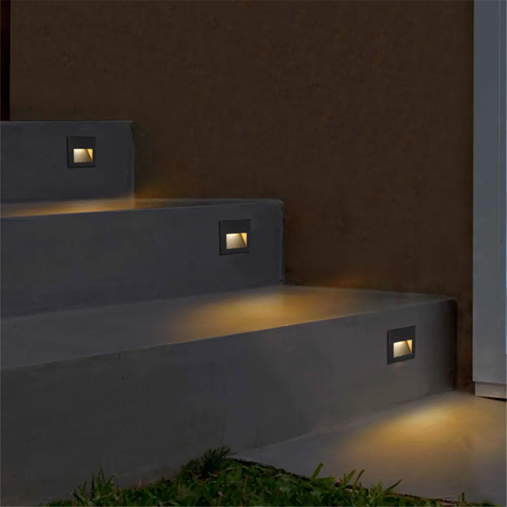 Outdoor Waterproof Step Led 3w Stair Light Ground Light Ip 65 Led Wall ...