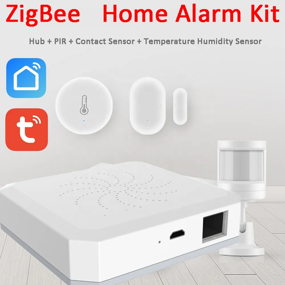 REHRNT ZigBee Hub Tuya Smart Home Automation Mini Size Security Alarm Kit