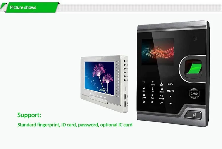 ID fingerprint and password Door Access System Video Door Phone ( HF-F16V )