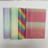 Rainbow ombre glitter paper cardstock customized