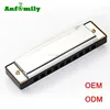 Popular Musical Instruments Personalize Stainless Steel Blues Harmonica