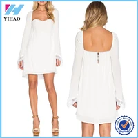 Yihao New Designer Girls 2016 White Lace Party Wear Dress Ladies Casual Clothes Fashion Short Sexy Cocktail Dresses For Women