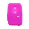 Soft silicone car key shells for Toyota Land Cruiser Prado(2010) 3 buttons