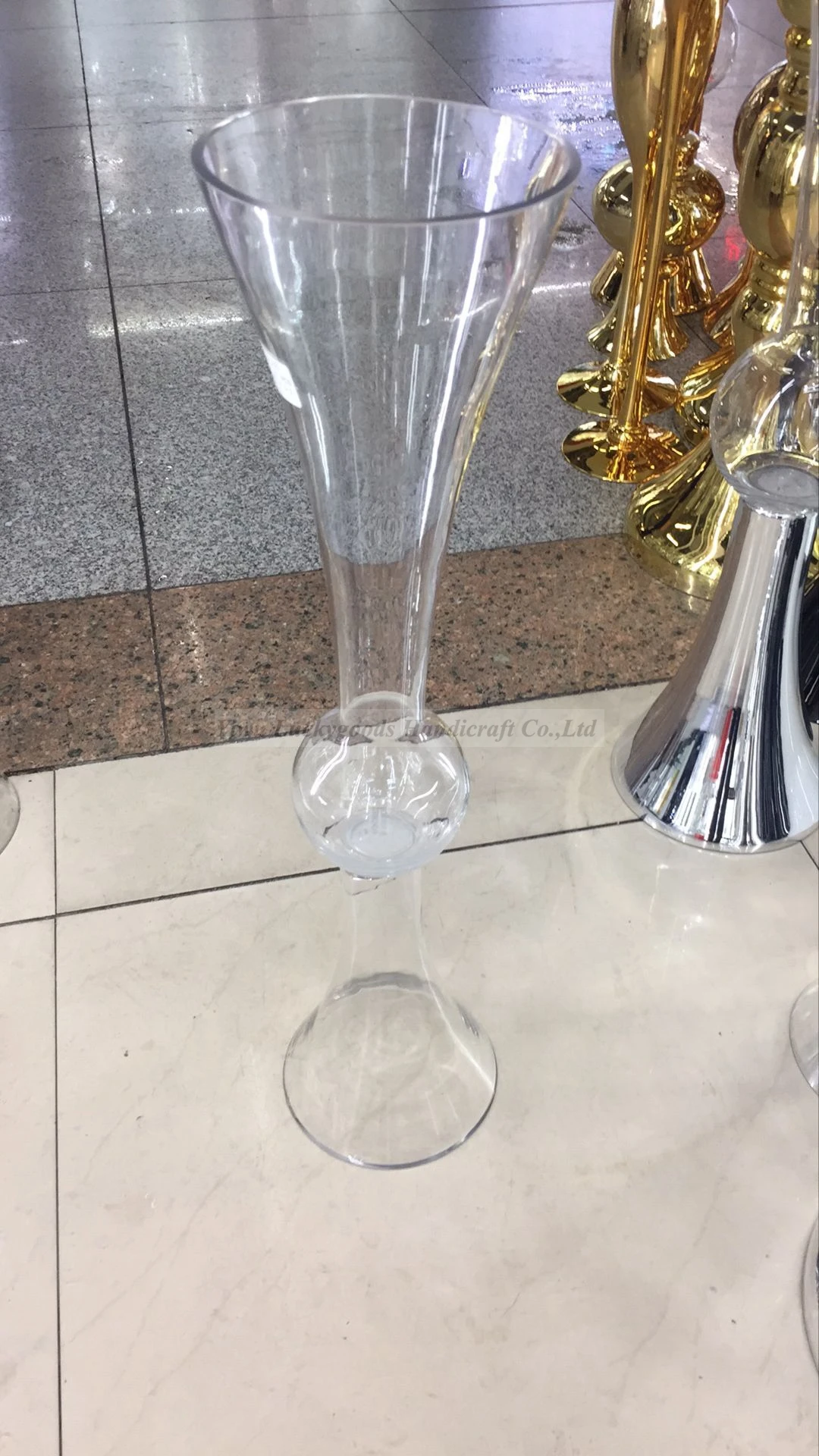 Square Cube Glass Mirror Vase Bulk Mirror Fish Bowl Vase For Wedding