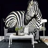 3D Printed Wallpaper Small Zebra Background Wall On Vintage Black Background Zebra Wallpaper Grass Wallpaper