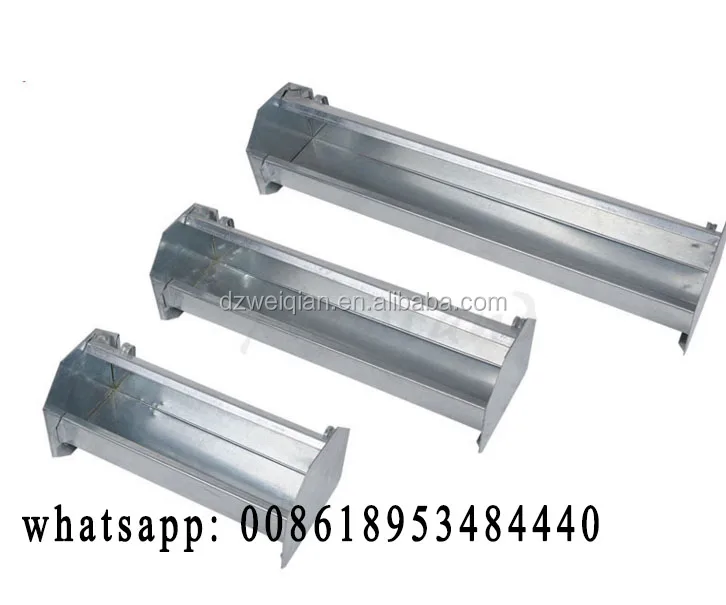 Feeding Watering Supplies Gaun Galvanised Metal Chick Feeder