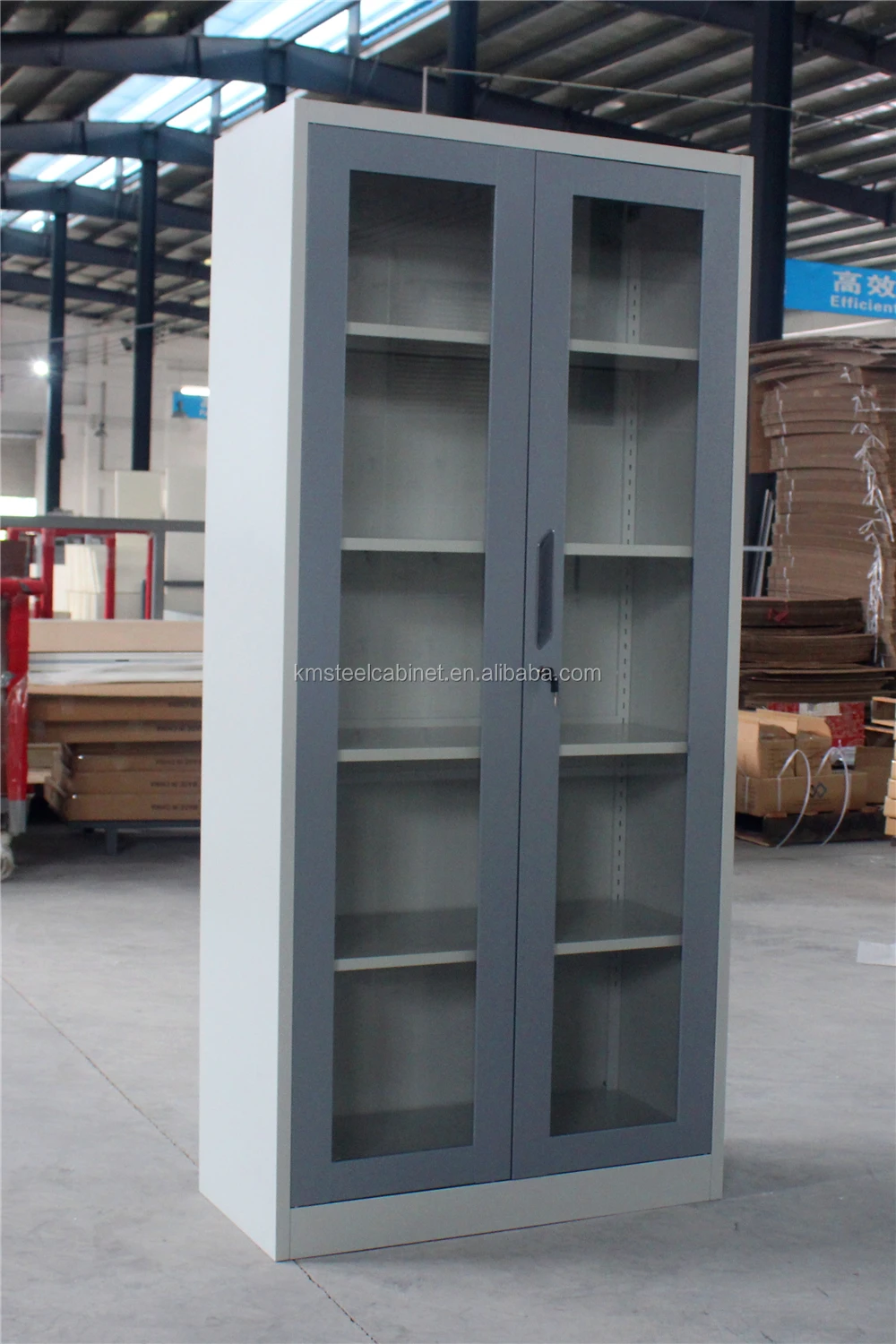 Guangdong High Quality Swing Glass Door Office Storage Cupboard