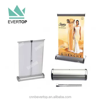 R 13b Mini Retractor Display Table Top Retractor Banner Stand