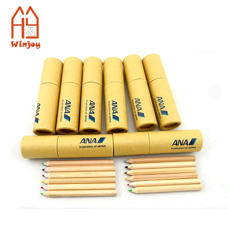 6 Different Colores Pencil Set With Sharpener Painting Pencils For Kids