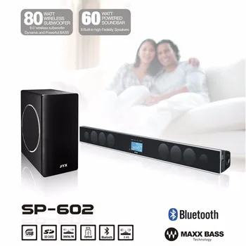 slim soundbar with wireless subwoofer