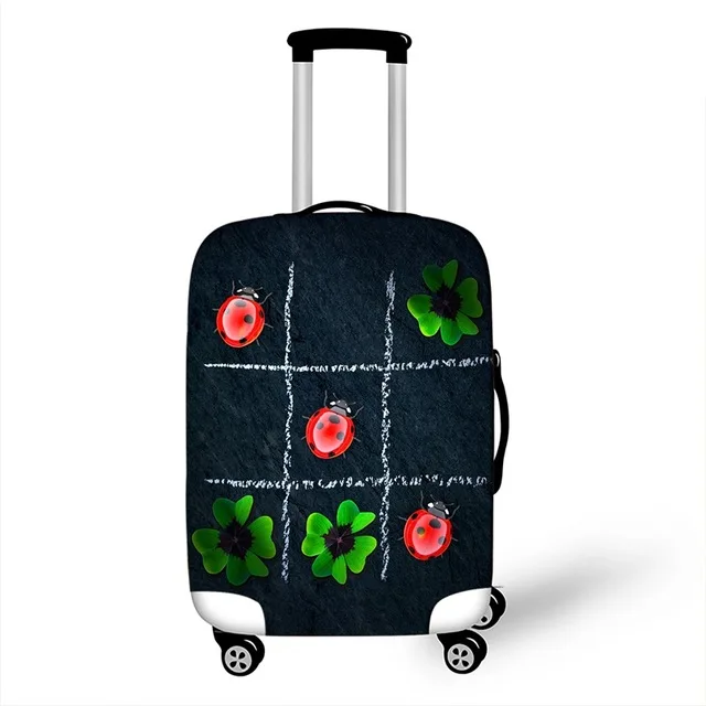 

3D Ladybug Floral Cacti Travel Luggage Suitcase Protective Cover Waterproof Luggage Cover For 18 - 28 Inch Suitcase, Customized