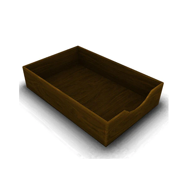 Wholes Fsc Handmade Desk Organizer Antique Wooden Paper Tray