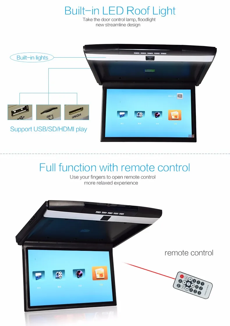 Custom Design Bus Tv Roof Mount 15.6 Inch Car Lcd Monitor Buy Bus Tv