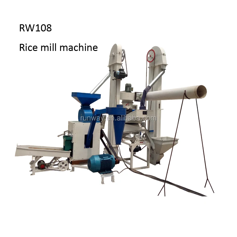 108 Complete mini rice mill portable rice milling machine