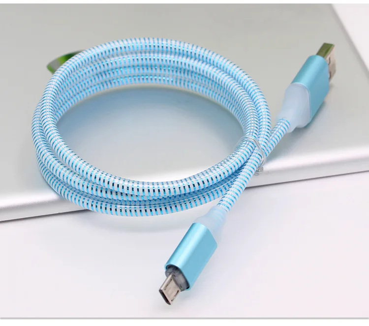 2a Fast Charge Glowing Charge Cable For Iphone Charger Led Lighted