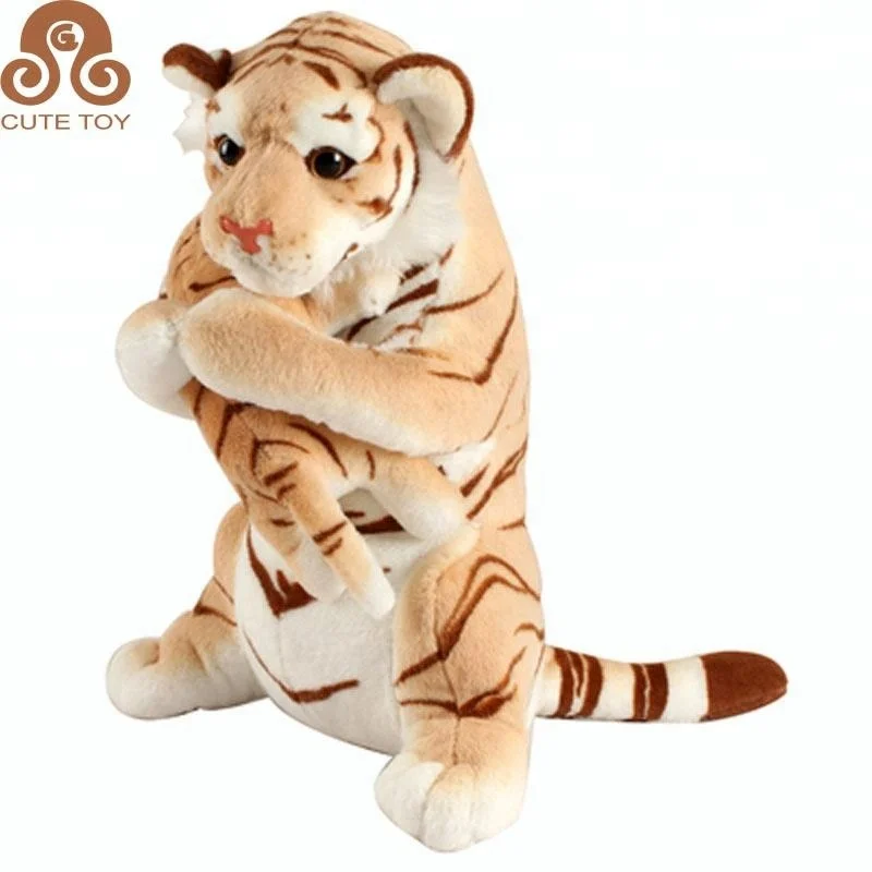 green tiger plush