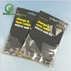 Customized laminated plastic packaging 3 side sealed PET/AL/PE zipper pouch for data cable packaging