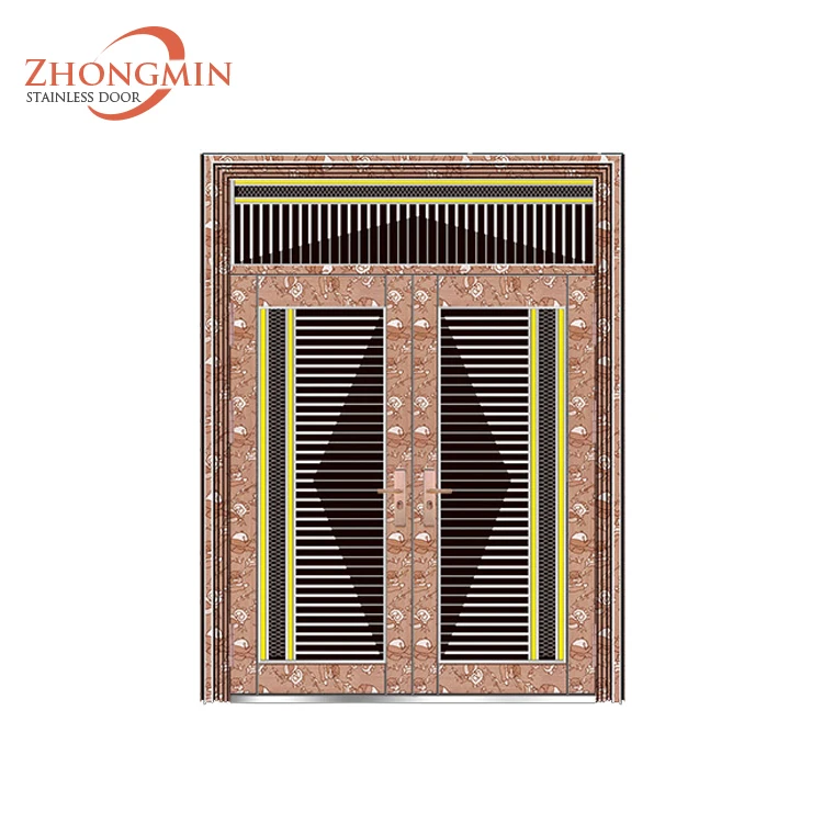 Zhongmin design Neue 30 zoll edelstahl t&uuml;r eingang luxus front eingangst&uuml;r
