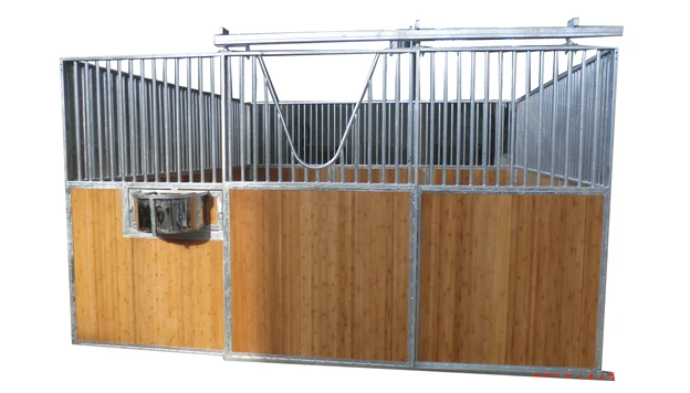 galvanized horse barn