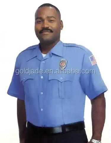 blue security uniform