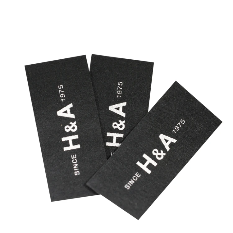 

Custom Made Own Name Logo Heat Cut Sew on Fabric Woven Neck Labels for T-shirts, Custom color