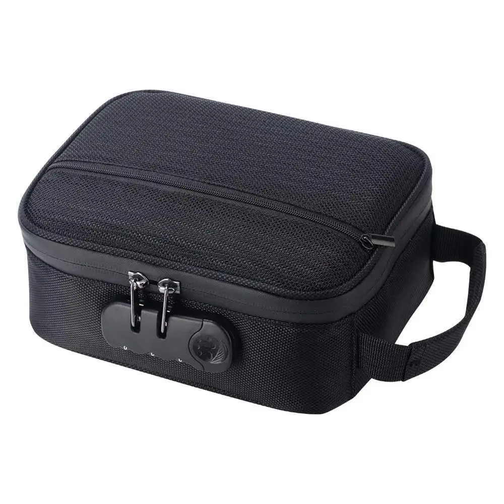 

2019 Upgraded Waterproof Smell Proof Bag Case, Stash Bag 8x6x3'' with Strong Combination Protect Your Herbs, Grinders, Medicine, Black or any pantone colors