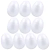 High Quality White Decorative Styrofoam Easter Plastic Eggs Same Big As Real Egg Children Diy Polyfoam Eggs