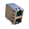 Free sample 6368011-3 without Magnetics PCB Ethernet 2x1 Port RJ45 Connector