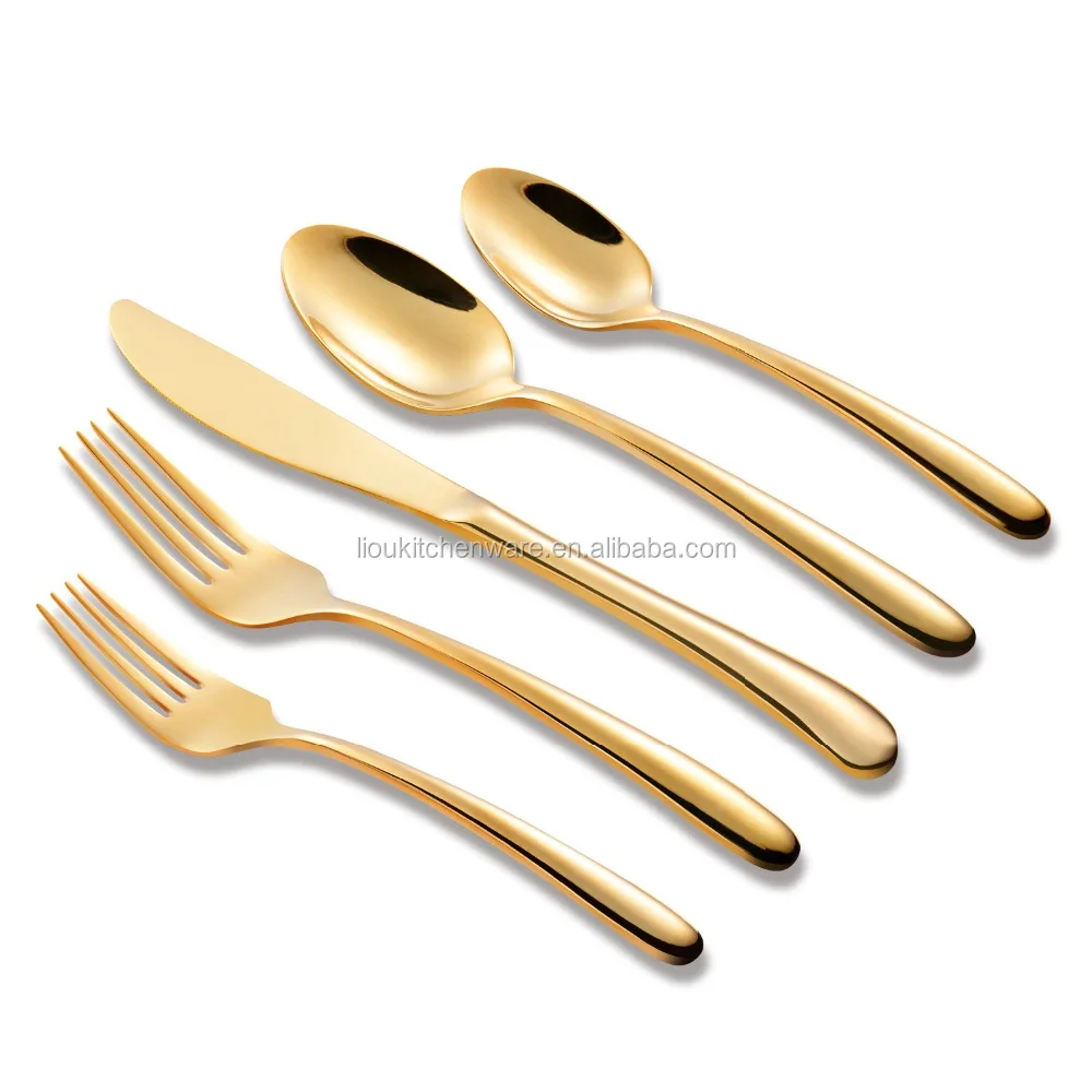

Wholesale restaurant cutlery, gold cutlery sets, stainless steel flatware for wedding, Customized