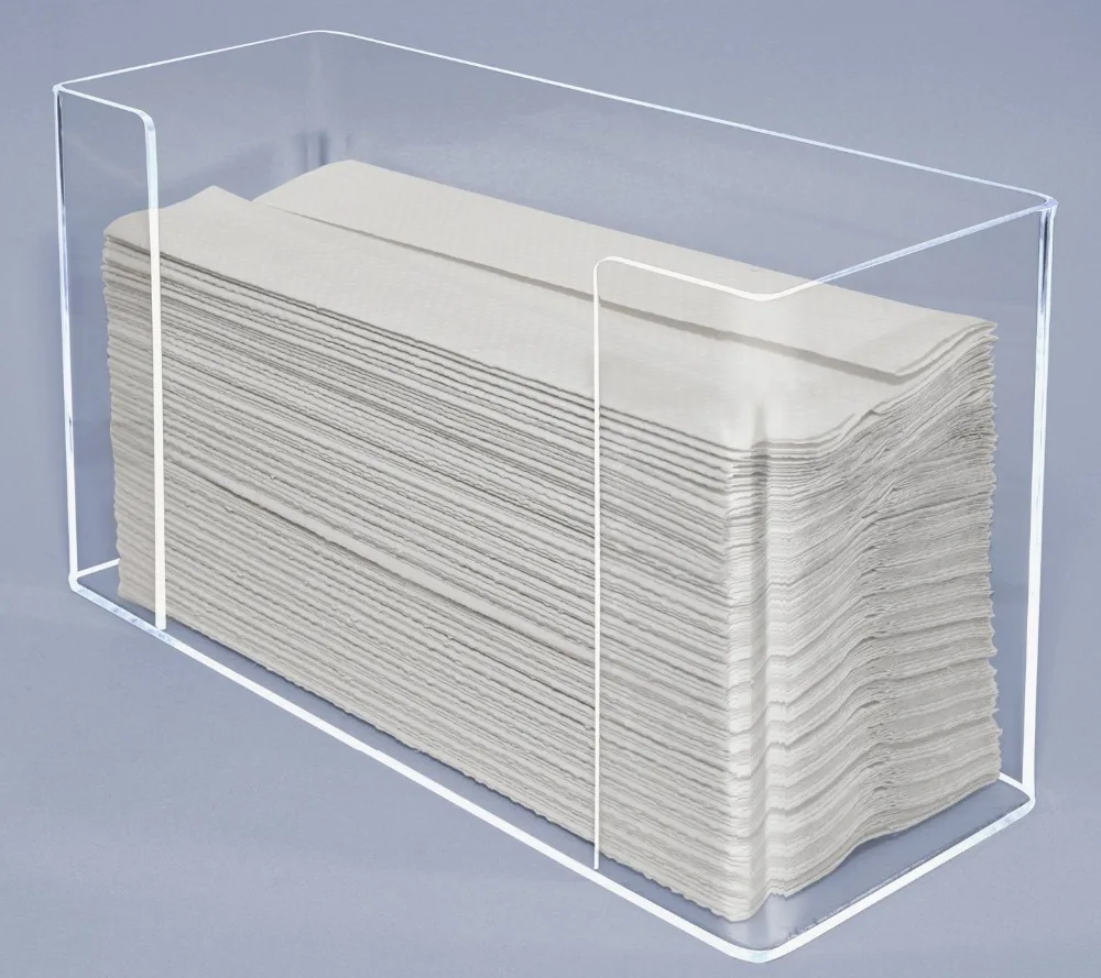 
Manufacturer supplies clear acrylic paper towel dispenser China 