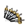 5pcs Tooth Cutter Drill Bit HSS Drill Bit Hole Saw Set for Wood Metal Stainless Steel Aluminum Laminates 16-30mm Hole