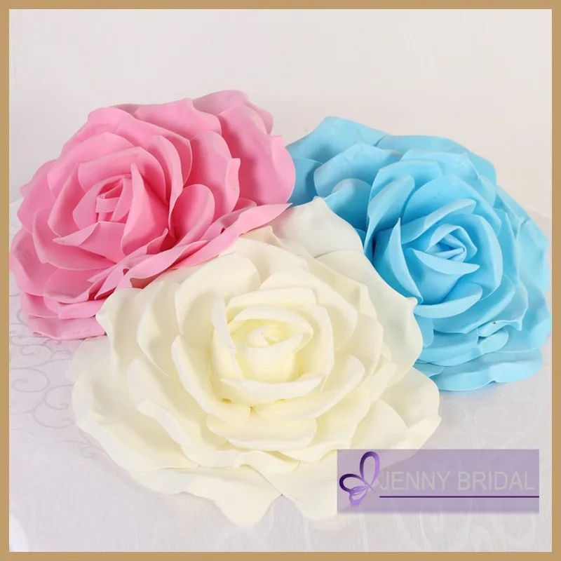 C313c Belle Elegante Rose Blush Rose Papier Fleur Housse De Chaise