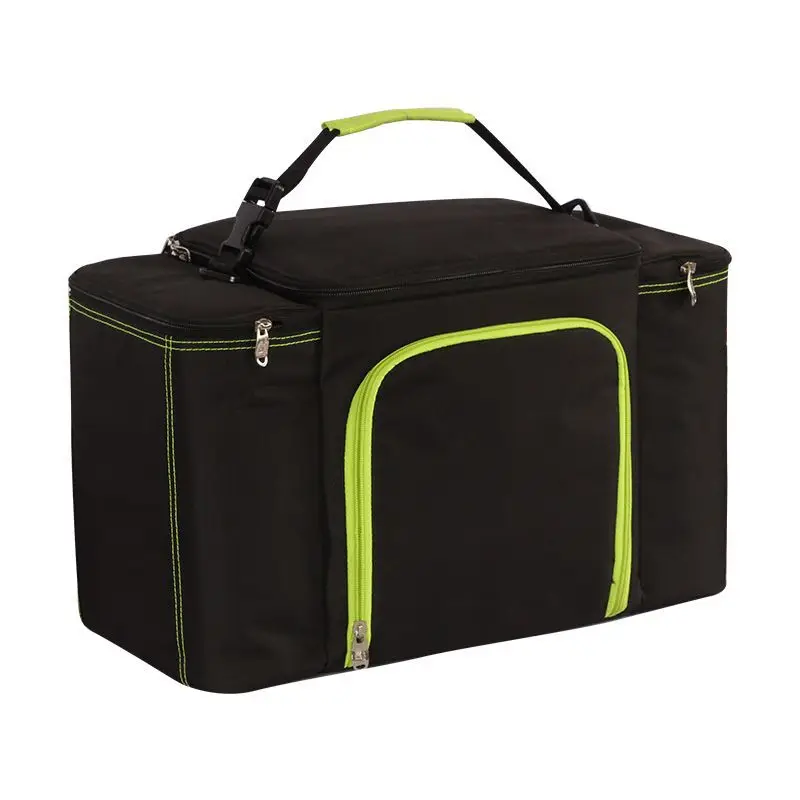 

6 Pack EVA Thermal Insulated Bento Meal Prep Bag Lunch Cooler Bag, Blk