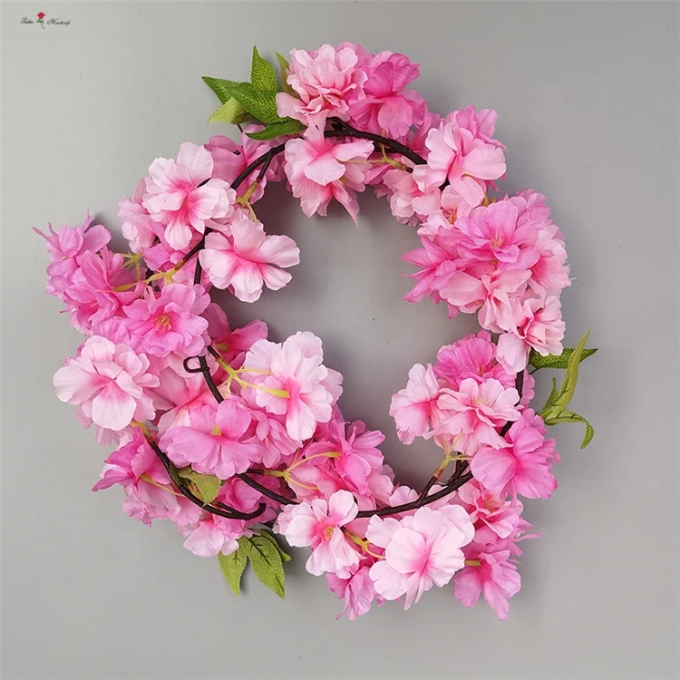 人造樱花树花环婚礼拱门装饰