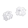Newest style fashion earring jewelry custom monogram name women charm earring studs