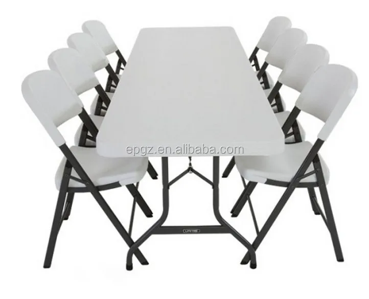 Folding Metal Club Catering Party Table And Chair In Plastic Pe We Produce Party Table And Chairs Since 1994