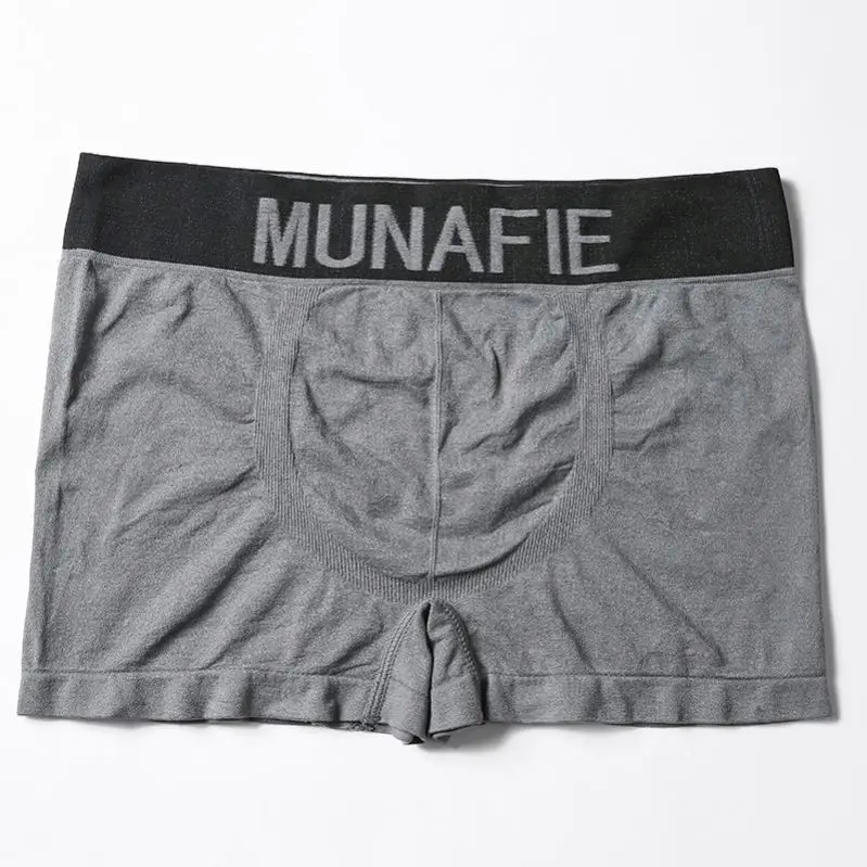 Good Quality Munafie Men's Fitness Knitted Panties Seamless Nylon Briefs Japanese Fashion Underwear