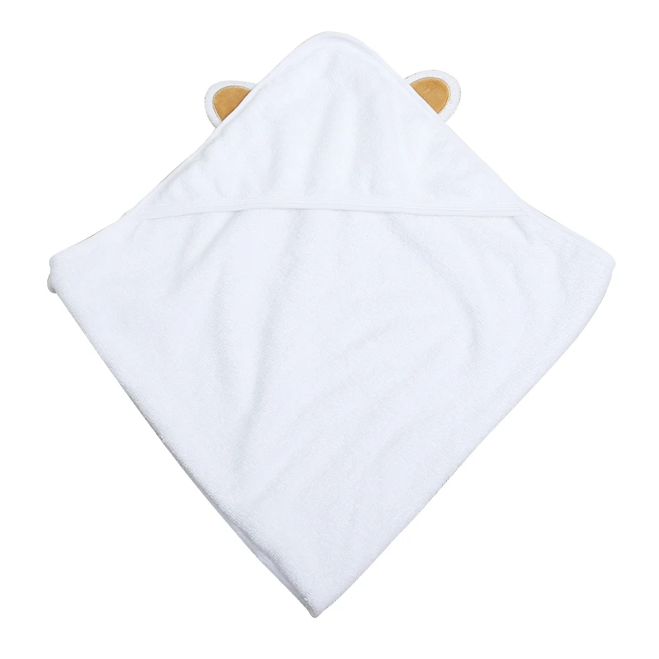 
Premium soft shower gifts custom animal unicorn elephant lion bear baby organic 100% bamboo hooded bath towel with washcloth set <span style=