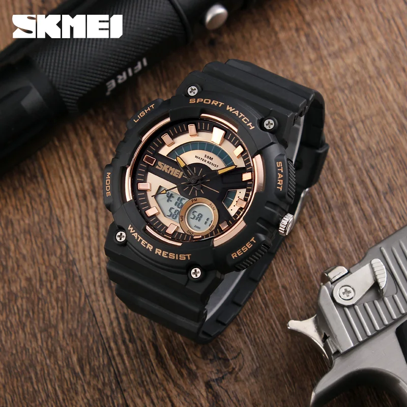 

Skmei 1235 brand promotion multifunction digital men watch wholesale