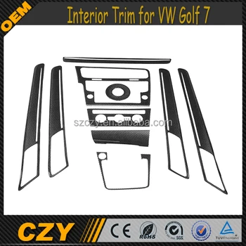 Auto Parts 10pcs Carbon Fiber Golf 7 Interior Trims For Vw Golf Vii Mk7 Buy Golf 7 Interior Trims Golf 7 Interior Trims For Vw Carbon Fiber Golf 7