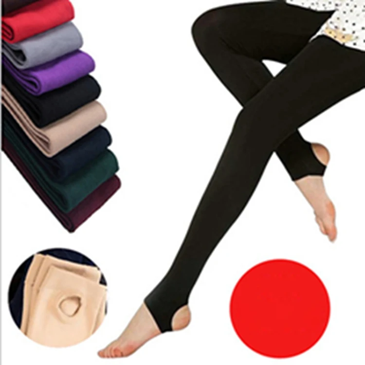 

Girls Casual Warm Velvet Leggins pantyhose Women Winter Leggings Knitted Thick Slim Women Solid Leggins Pants