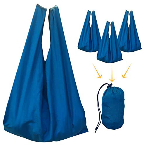 

Large Foldable Reusable Grocery Shopping Bags Set with Pouch for shopping market, Customized color