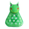 Bathtub baby toy storage bin frog yellow duck plastic mesh baby bath toy organizer