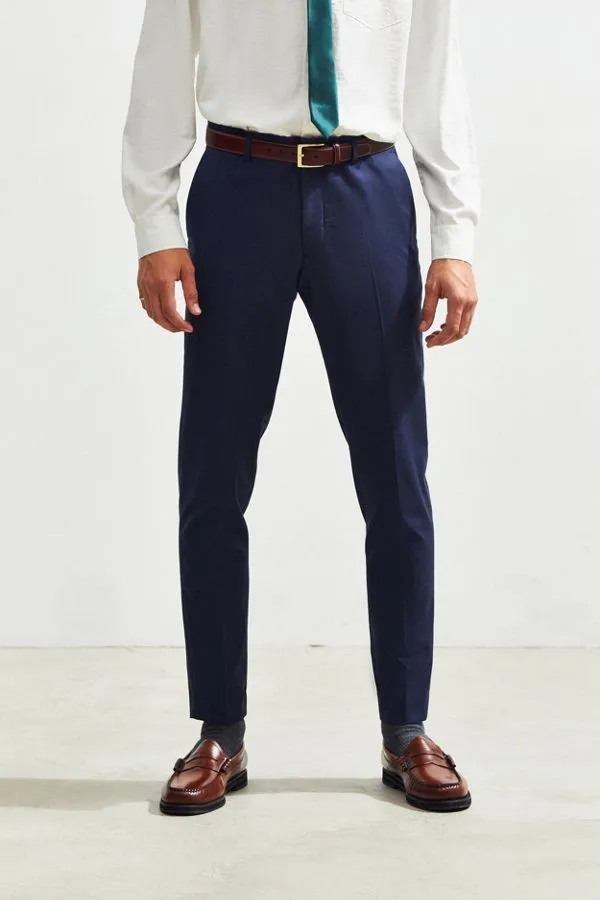 Wholesale Oem High Quality Mens Slim Fit Classic Formal Suit Pants